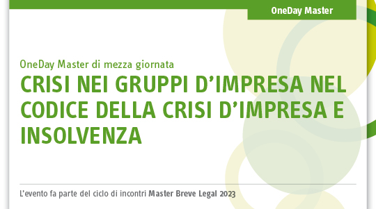 Immagine Crisi nei gruppi d’impresa nel codice della crisi d’impresa e insolvenza
